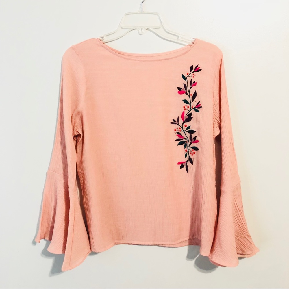 St. John’s Bay | Bell Sleeve Floral Shirt